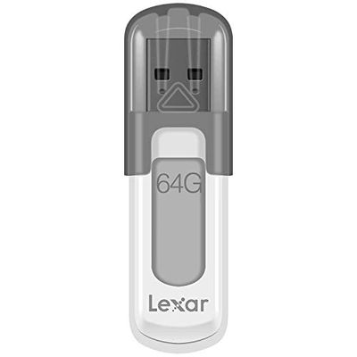 Lexar JumpDrive V100 64GB USB 3.0 Flash Drive, Gray (LJDV100-64GABNL) $12.99 (Reg $20.99)