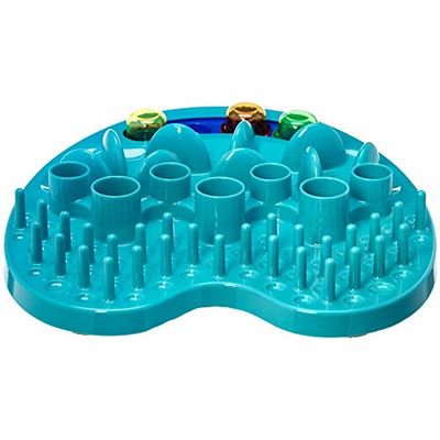 AmazonBasics Pet Activity Center and Feeder - Blue $12.18 (Reg $13.89)