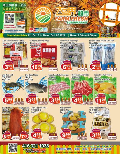 Farm Fresh Supermarket Flyer October 1 to 7