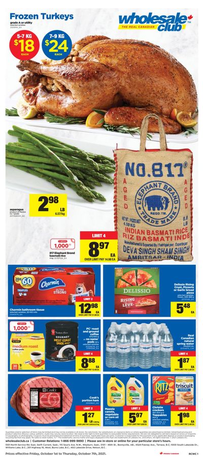 Real Canadian Wholesale Club Flyer October 1 to 7