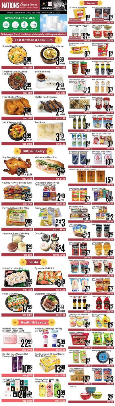 Nations Fresh Foods (Toronto) Flyer October 1 to 7