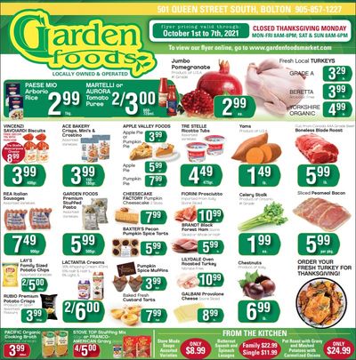 Garden Foods Flyer October 1 to 7