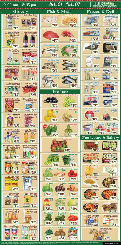 Nations Fresh Foods (Mississauga) Flyer October 1 to 7
