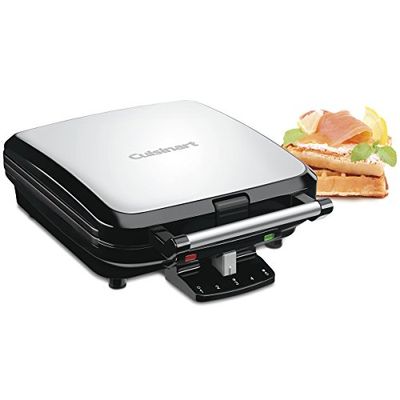 CUISINART WAF-150 4-Slice Belgian Waffle Maker, Stainless Steel, Silver - WAF-150C $66.99 (Reg $79.97)
