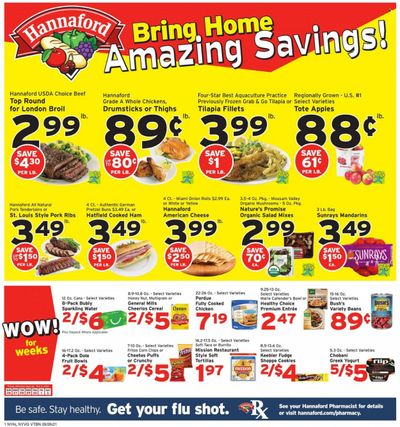 Hannaford (NY) Weekly Ad Flyer October 1 to October 8