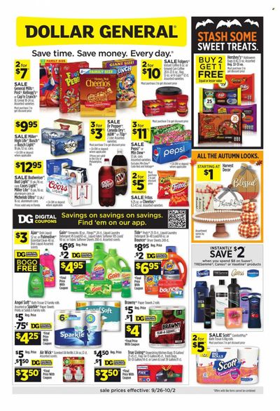 Dollar General Weekly Ad Flyer October 1 to October 8