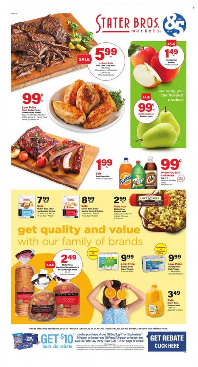 Stater Bros. (CA) Weekly Ad Flyer October 1 to October 8