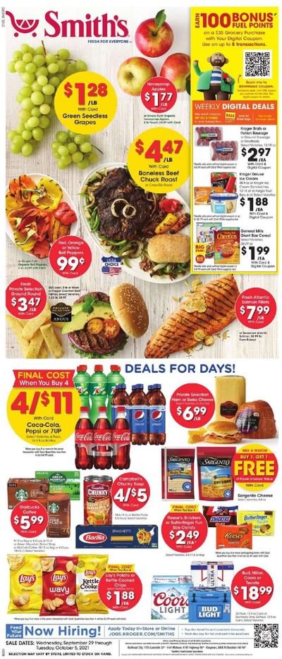Smith's (AZ, ID, MT, NM, NV, UT, WY) Weekly Ad Flyer October 1 to October 8