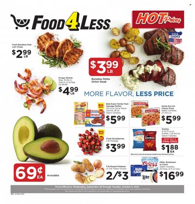 Food 4 Less (IN) Weekly Ad Flyer October 1 to October 8