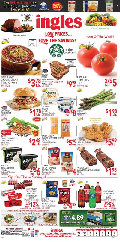 Ingles (GA, NC, SC, TN) Weekly Ad Flyer October 1 to October 8
