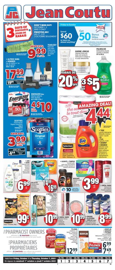 Jean Coutu (NB) Flyer October 1 to 7