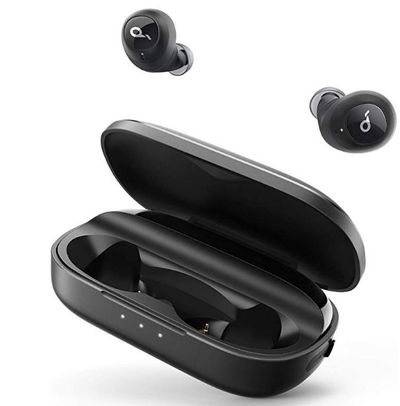 Soundcore Liberty True Wireless Earbuds, 100 Hour Playtime, Graphene Sound, Fast Charging, Secure Fit, Bluetooth 5, Easy Pairing, Sweatproof True Wireless Earbuds with Smart AI, Stereo Handsfree Calls For At Amazon Canada