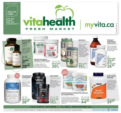 Vita Health Fresh Market Flyer October 1 to 17