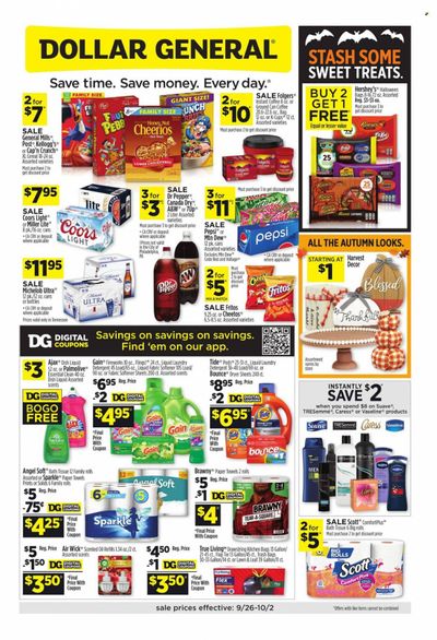 Dollar General Weekly Ad Flyer October 2 to October 9