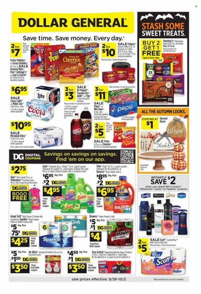 Dollar General Weekly Ad Flyer October 2 to October 9