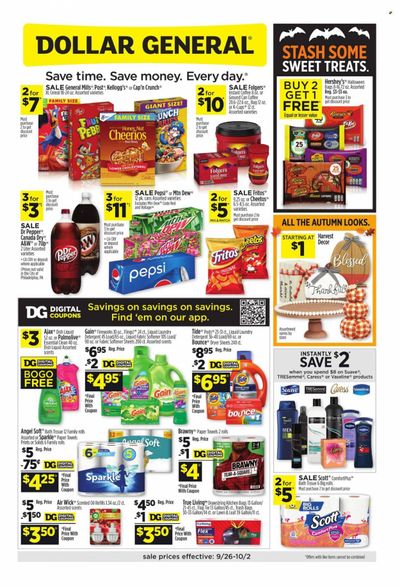 Dollar General Weekly Ad Flyer October 2 to October 9