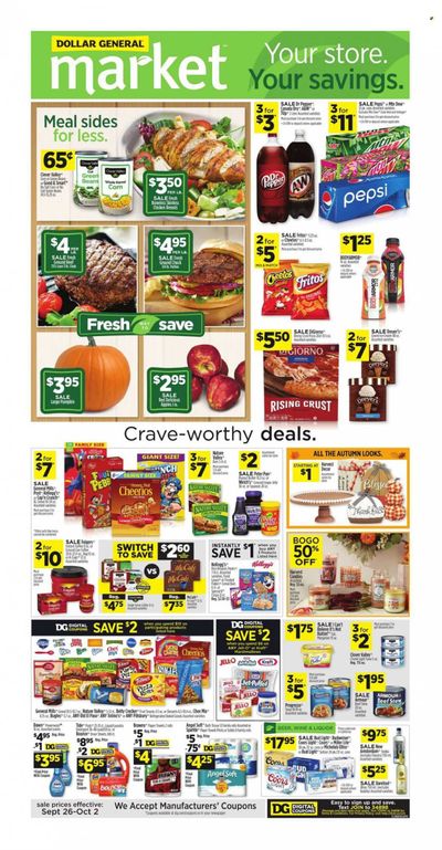 Dollar General (CA) Weekly Ad Flyer October 2 to October 9
