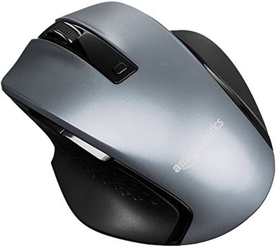 AmazonBasics Compact Ergonomic Wireless PC Mouse with Fast Scrolling - Silver $15.28 (Reg $24.58)