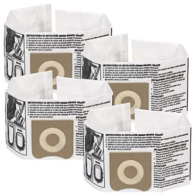 WORKSHOP Wet/Dry Vacs Vacuum Bags WS32045F2 Fine Dust Collection Shop Vacuum Bags (2-Pack / 4 Shop Vacuum Bags), Bag Filter for Workshop 3-Gallon to 4-1/2 Gallon Shop Vacuum Cleaners $20.9 (Reg $34.77)