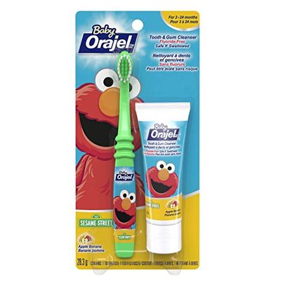 Orajel Baby Tooth and Gum Cleanser with Baby Toothbrush, 28.3-g $2.62 (Reg $6.49)