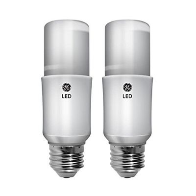 GE Lighting 63857 LED Brightstik 15-watt (100-watt Replacement), 1600-Lumen Light Bulb with Medium Base, Soft White, 2-Pack $19.02 (Reg $22.82)