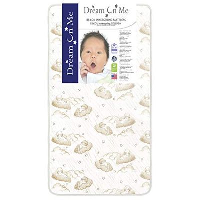Evolur Dream on Me Sweet Dreams 88 Coil Spring Crib and Toddler Bed Mattress, Brown, 6" $77.97 (Reg $99.96)