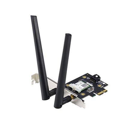 ASUS PCE-AX3000 WiFi 6 (802.11ax) Adapter with 2 External Antennas. Supporting 160MHz for Total Data Rate up to 3000Mbps, Bluetooth 5.0, WPA3 Network Security, OFDMA and MU-MIMO $59.99 (Reg $69.18)