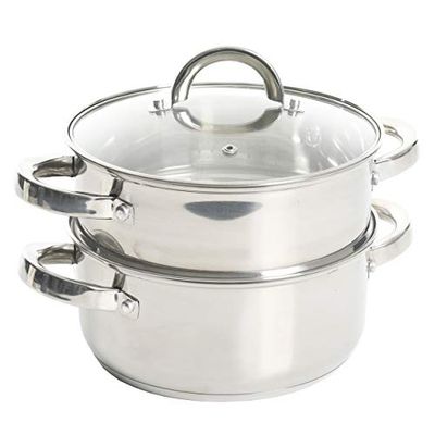 Oster 108132.03 Hali Steamer Set with Lid for Stovetop Use, Stainless Steel $25.98 (Reg $38.99)