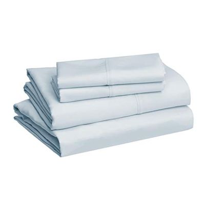 AmazonBasics Light-Weight Microfiber Sheet Set - King, Light Blue $18.54 (Reg $36.56)