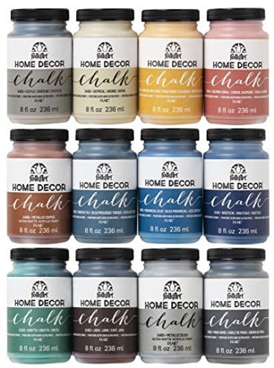 FolkArt Home Decor Chalk Paint Set (8-Ounce), PROMO877 (12-Pack) $55.83 (Reg $86.61)