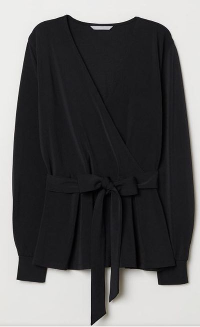 Wrapover Top For $17.99 At H&M Canada