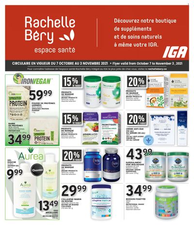 Rachelle Bery Health Flyer October 7 to November 3