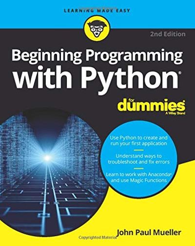 Beginning Programming with Python For Dummies $20.78 (Reg $41.99)