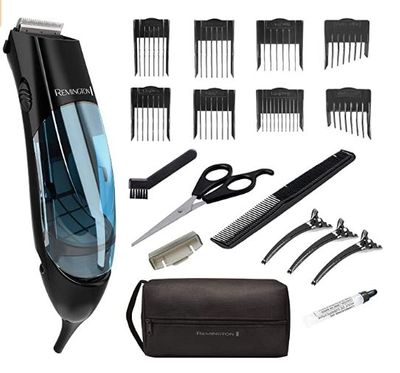 Remington Vacuum Trimmer and Hair Clipper, 18-Piece Vacuum Haircut Kit, Easy Cleanup, HKVAC2000B For $43.99 At Amazon Canada