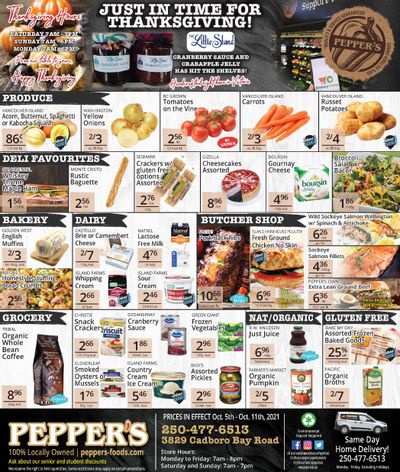 Pepper's Foods Flyer October 5 to 11