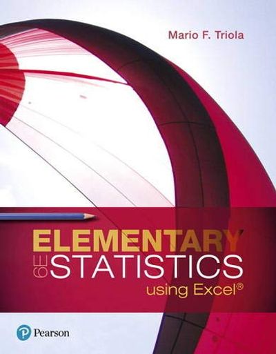 Elementary Statistics Using Excel $108.24 (Reg $308.31)