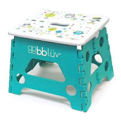 bblüv - Stëp - Foldable Step Stool - Safe, Compact and Easy to Clean (Aqua) $11.94 (Reg $13.97)