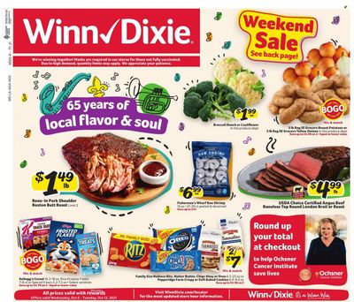 Winn Dixie (AL, FL, GA, LA) Weekly Ad Flyer October 6 to October 13