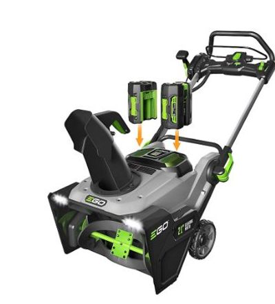 EGO 21-inch 56-V Lithium-Ion Cordless Snow Blower Kit with (2) 5.0Ah Batteries & 550W Charger For $898.00 At The Home Depot Canada
