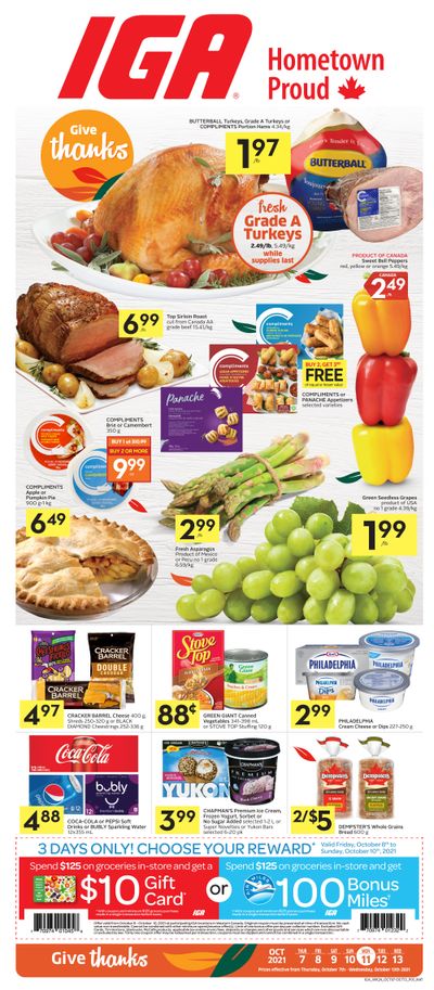IGA (West) Flyer October 7 to 13