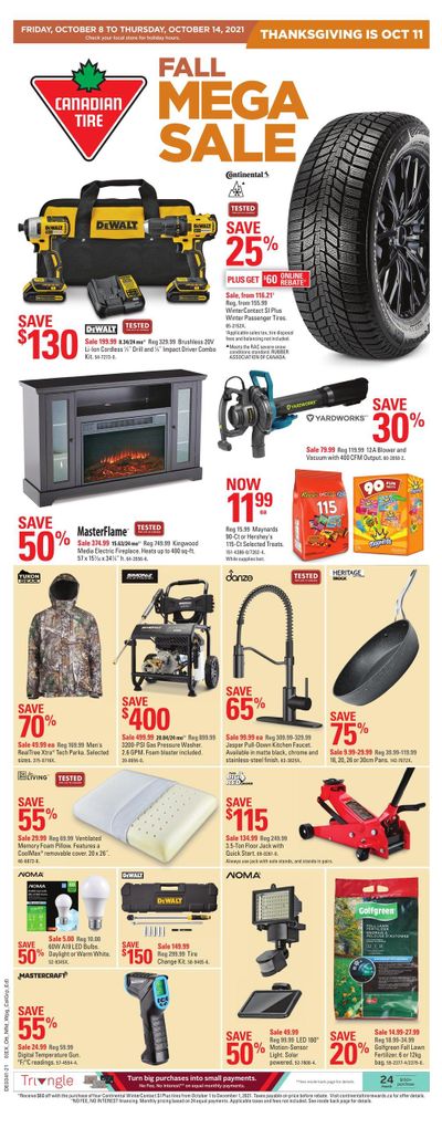 Canadian Tire (ON) Flyer October 8 to 14