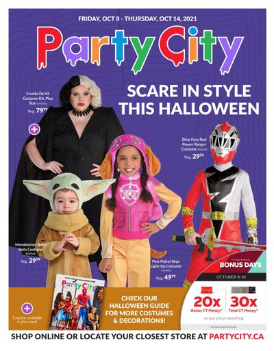 Party City Flyer October 8 to 14