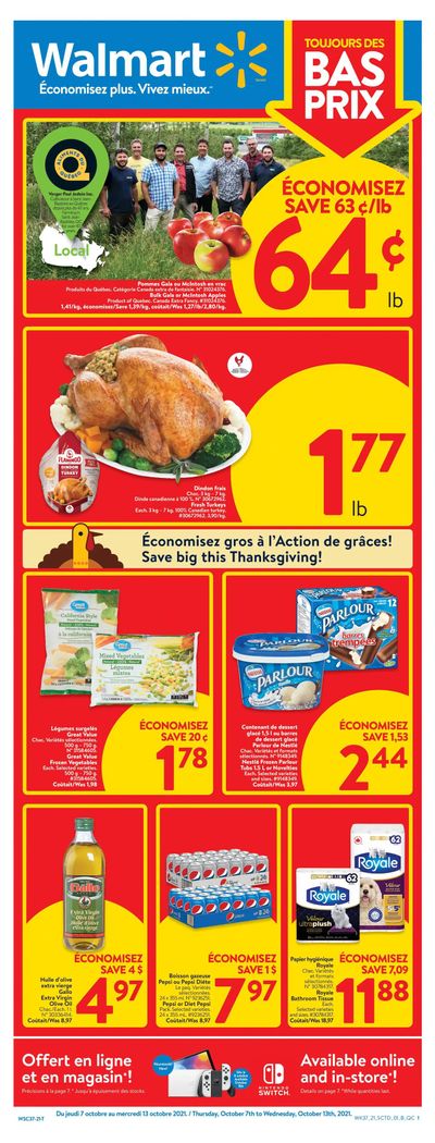 Walmart (QC) Flyer October 7 to 13