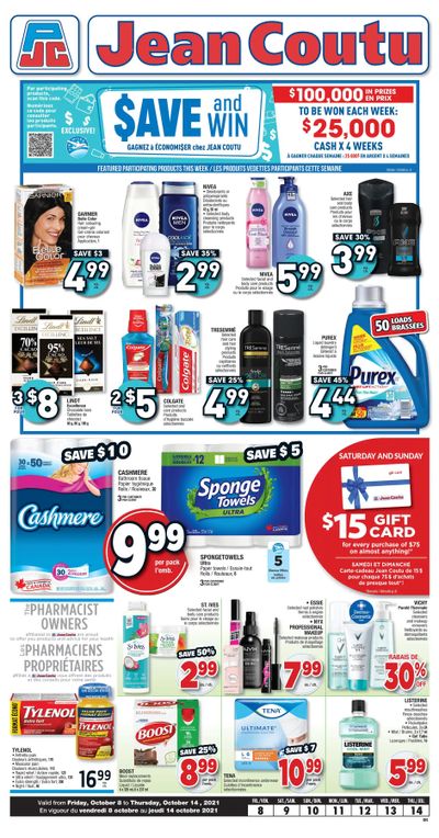 Jean Coutu (ON) Flyer October 8 to 14