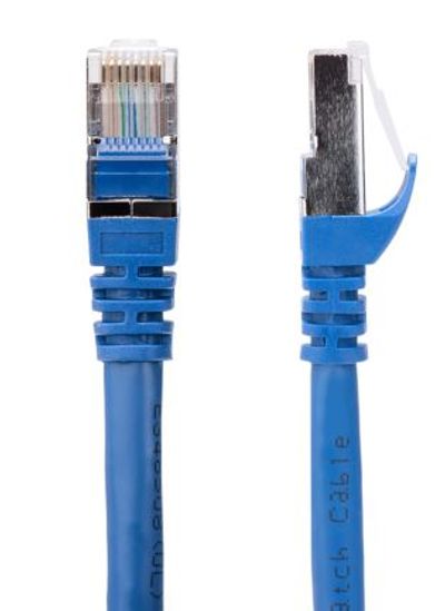 Cat6a SSTP 26AWG 10GB Molded Network Ethernet Patch Cable - Blue - 1ft For $1.86 At PrimeCables Canada