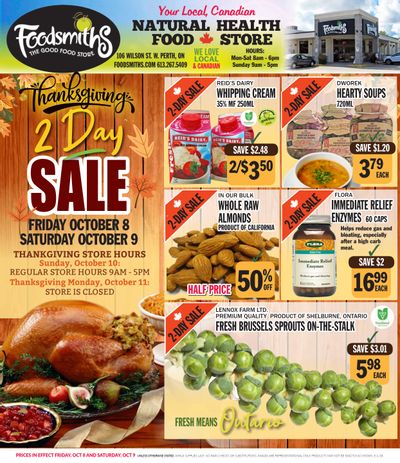 Foodsmiths Flyer October 7 to 14