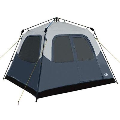 Pacific Pass 6 Person Instant Family Cabin Tent, Water Resistant, Easy Set Up - Navy/Gray $144.17 (Reg $241.00)