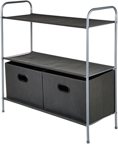 AmazonBasics Closet Storage Organizer with Bins and Shelving $23.52 (Reg $28.58)
