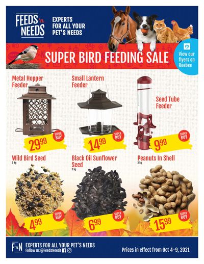 ShurGain Feeds'n Needs Flyer October 4 to 9