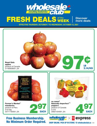 Wholesale Club (West) Fresh Deals of the Week Flyer October 7 to 13